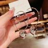 Exaggerated Hollow Metal Pearl Flower Earrings for Women able Simple Daily Accessories Party Jewelry Birthday Gifts