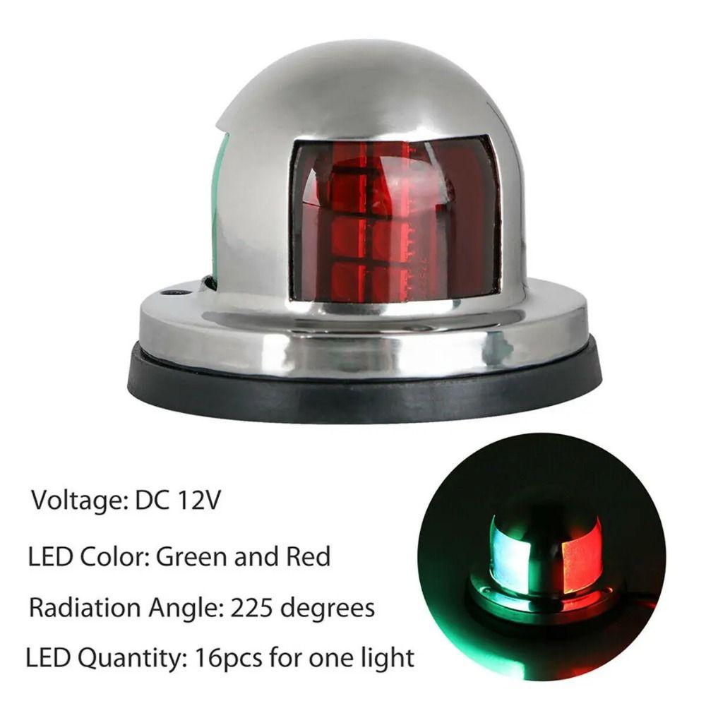 Yacht Navigation Signal Light MotorBoat Boat Signal Lamp Practical Red Green Sidelight