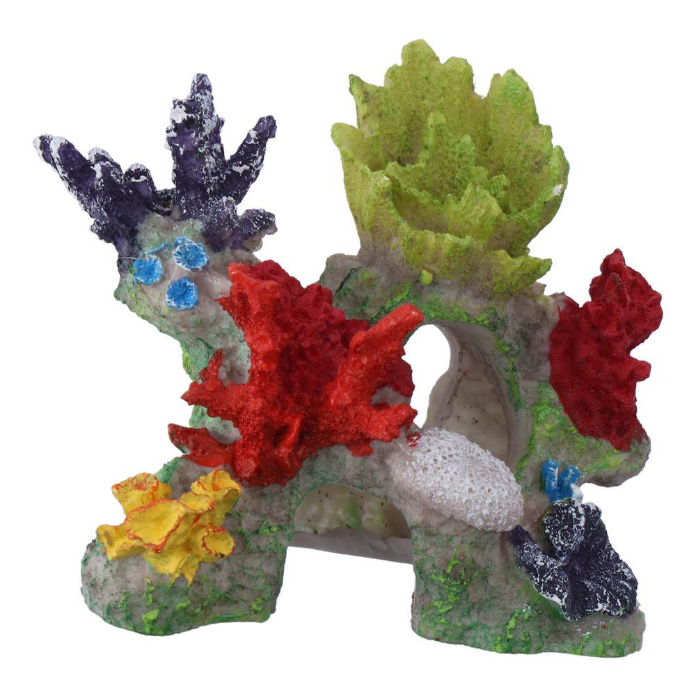 Fish Hideout Aquarium Decor Artificial Resin Fish Tank Decor Breed Coral Ornaments  Betta