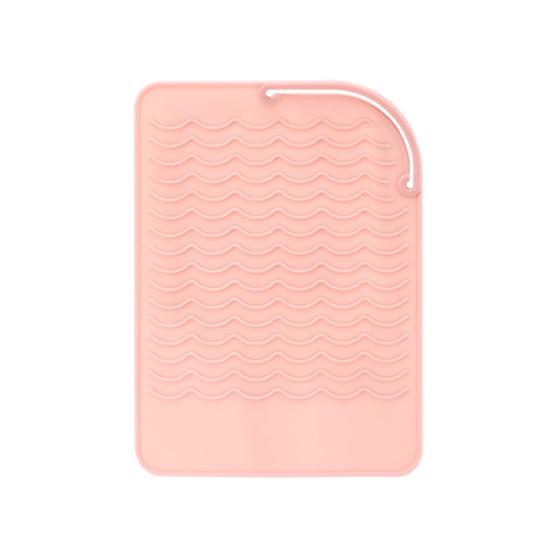 Silicone Pad Non-deformable Protective Solid Color Useful Hair Flat Iron Heat Insulation Mat Salon Use