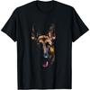 Black German Shepherd Dog German Shepherd Face T-Shirt
