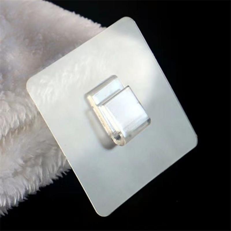 10 шт. Самоклеящиеся крючки на стену Прозрачный крючок для проволочной полки Настенное крепление Без пробивания Кухня Ванная комната Не оставляющие следов Наклейки Держатель