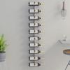 VidaXL Wall-Mounted Wine Rack for 10 Bottles White Iron