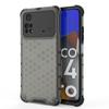 Shockproof Transparent Case For Xiaomi Poco M4 Pro 4G Honeycomb Armor Clear Case For Poco M4 Pro Case Cover For Poco M4 Pro 4G