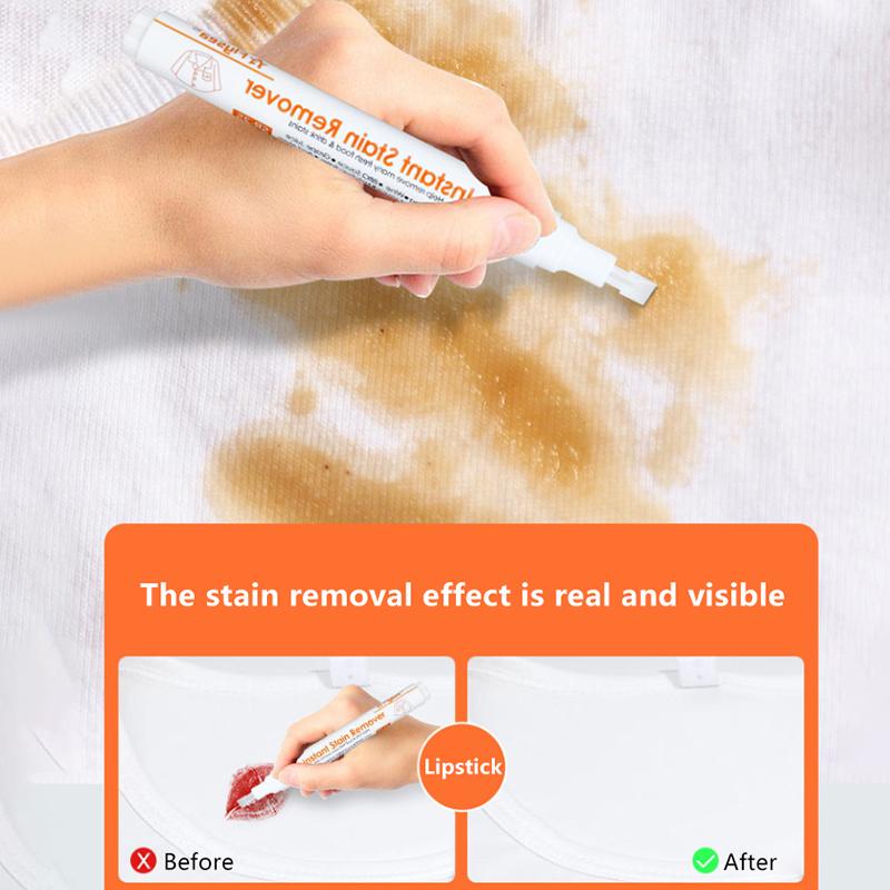 1 Pcs No-Wash Portable Stain Remover Pen Portable Travel Friendly Works On Food And Drink Stains Multipurpose Bleach Pen