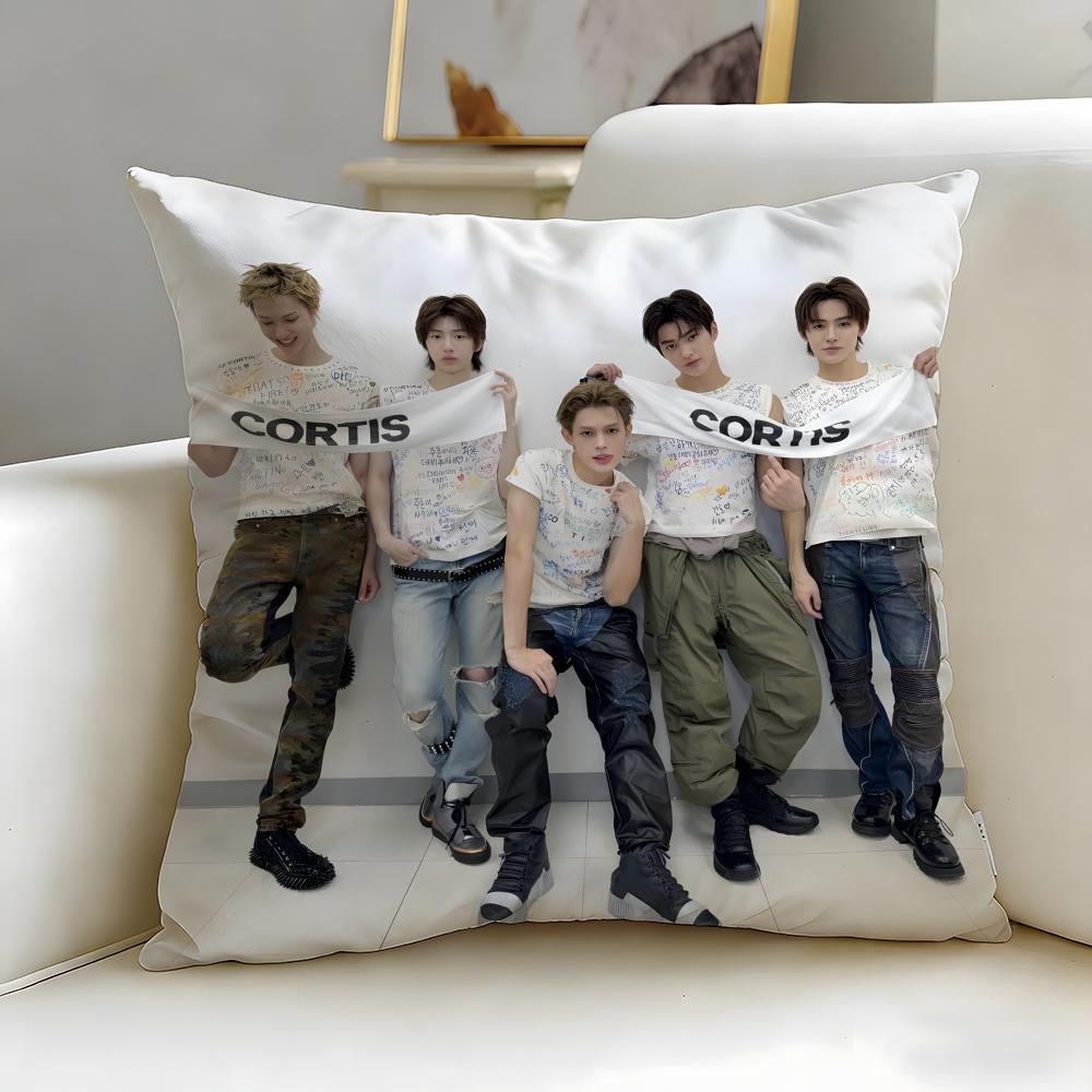 fashion brand CORTIS Cushion Cover Soft EasyWash Pillow Case Versatile for Couch Bed Travel and Office