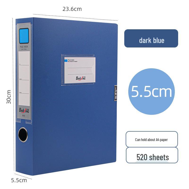 A4 Очень толстый пластиковый ящик для хранения документов - Органайзер для офисных файлов