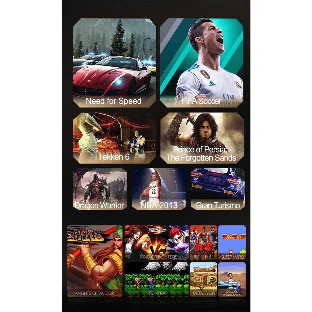 K8 Single System Open-source TV Game Console, 3D 4K High-definition Output Arcade Console, 2.4G Retro Handheld Game Console with Dual Controllers