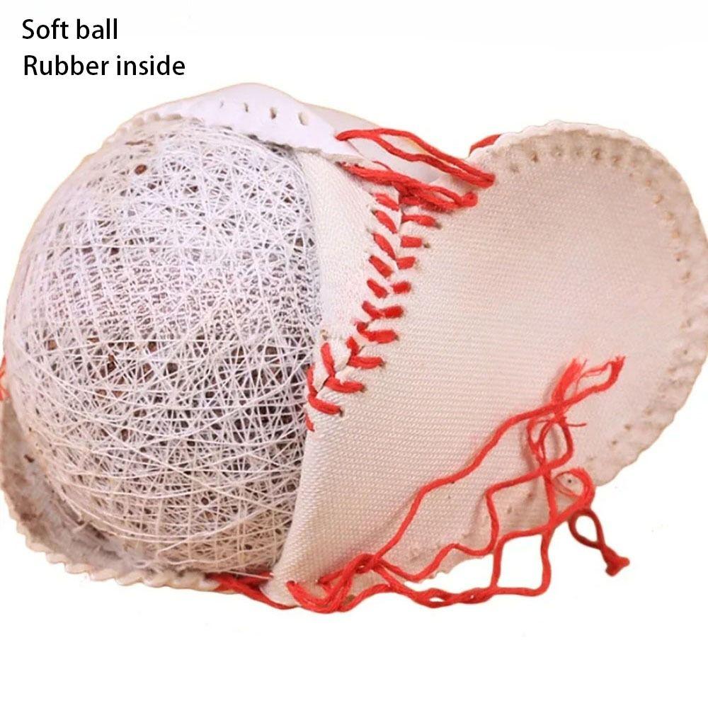 1Pcs Soft Hard Sports Baseball Rubber Inner Training Baseball Handmade Baseball  for Adults Children