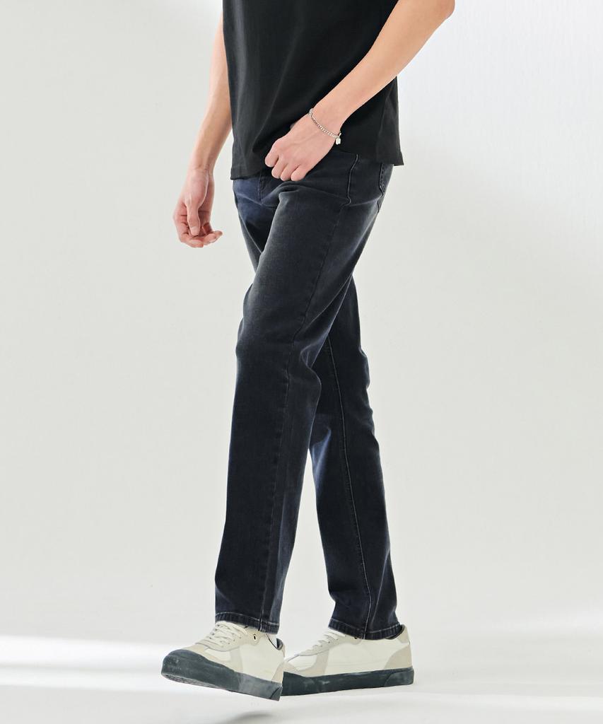 CHASECULT Men'S Hidden Elastic Waist Slim Denim Pants-Dark2311B04