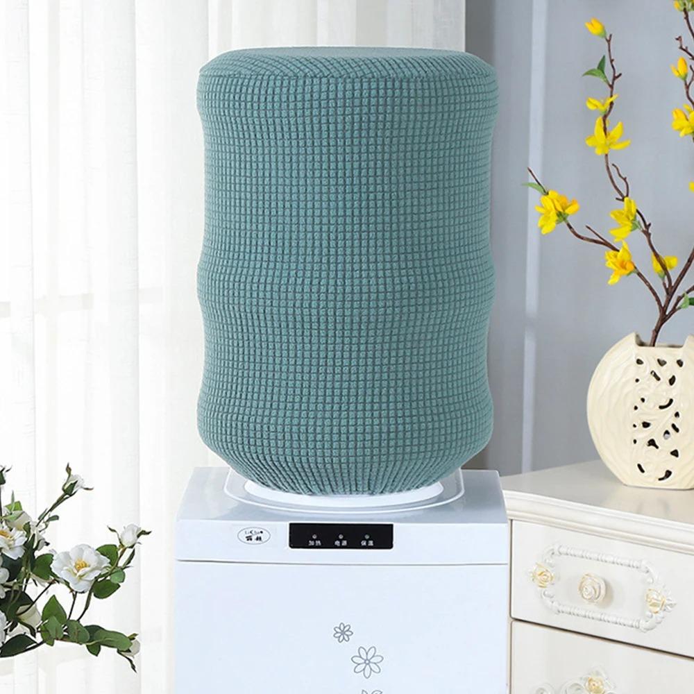 Reusable Water Dispenser Bucket Sleeve Solid Color Dust Cover Water Dispenser Cover  Living Room
