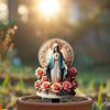 Blessed Mary Statue Christmas Outdoor Decoration,Stakes Figurine for Themed Party