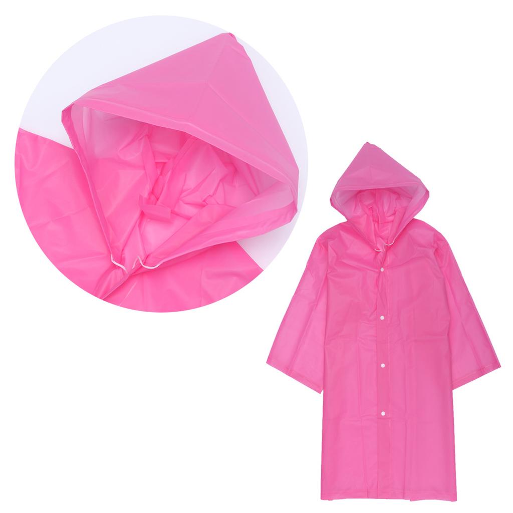 Kid Raincoat Eva Thickened White Translucent Resistant Rainwear Lightweight Emergency Poncho for Girls