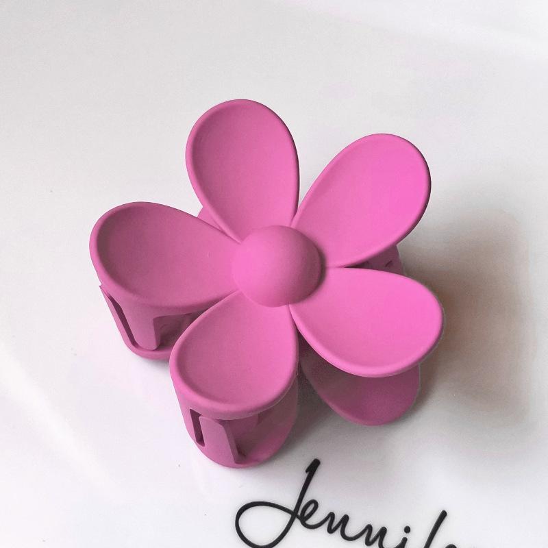 Новые заколки для волос в форме цветка, женские милые заколки для волос для девочек, однотонные когти для волос, заколка для хвоста, заколка, головные уборы, аксессуары