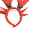 Christmas Headbands Cute Reindeer Antlers Headbands with Bell Christmas Animal Ear Hair Bands