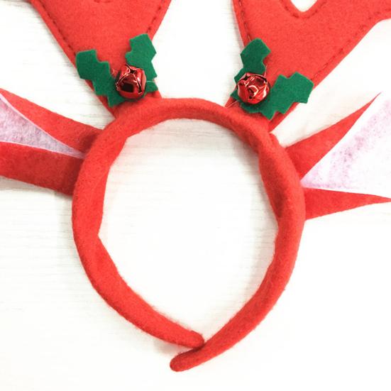 Christmas Headbands Cute Reindeer Antlers Headbands with Bell Christmas Animal Ear Hair Bands