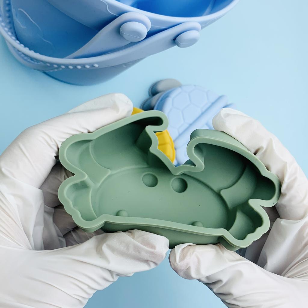 8 шт. набор силиконовых пляжных игрушек, портативный набор силиконовых игрушек для родителей и детей на открытом воздухе, защищающий от падения (Аксессуары для игрушек, случайное сочетание цветов)