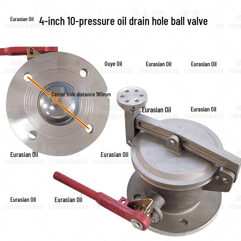 Double-Sealed Stainless Steel DN100/4-Inch Sight Glass Ball Valve for Oil Depot