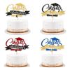 Yousheng Congratulations 2024 Graduation Cake Topper Graduation Season Birthday Cake Insert Congrats Grad Party Decor Supplies
