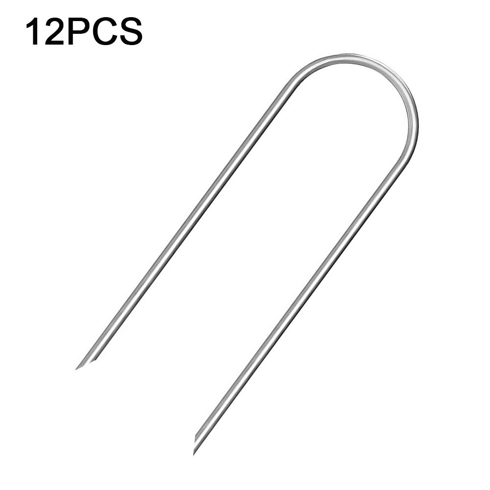 Easy to Fixed Ground Nails Goal Pegs U-Shaped Pegs Tent Ground Nails Trampoline Pile Ground Anchor