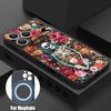 Магнитный чехол для телефона с узором «Скелет» Для iPhone 17 Pro Max 17e 16 15 14 13 Pro Max 16e Для Magsafe Мягкий ТПУ Чехол-ремешок