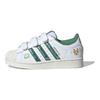 adidas Оригинальные Superstar Мягкие Удобные Прочные Низкие Детские Кеды для Скейтбординга Детские Кроссовки Белые IH3496