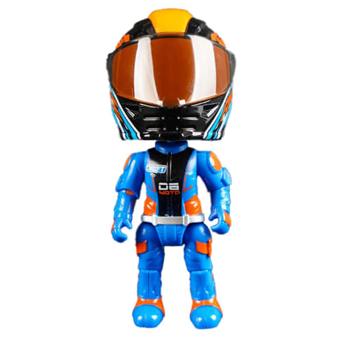 Transforming Bike Toy, Transforming Figure Bike Toy, Transforming Doll Action Figure - Q Version Figure, Articulated Figure, Bike Rider Collectible Mo