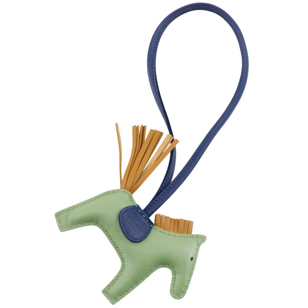 HERMES Rodeo Charm PM charm Veil Cricket x Blue Malt x Sesame Anyo Miro _ Used