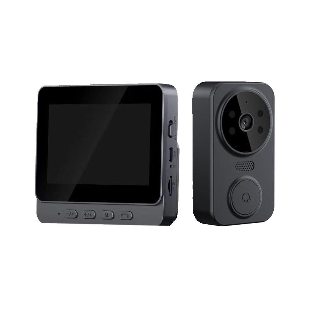 Интеллектуальный визуальный дверной звонок с монитором экрана и камерой