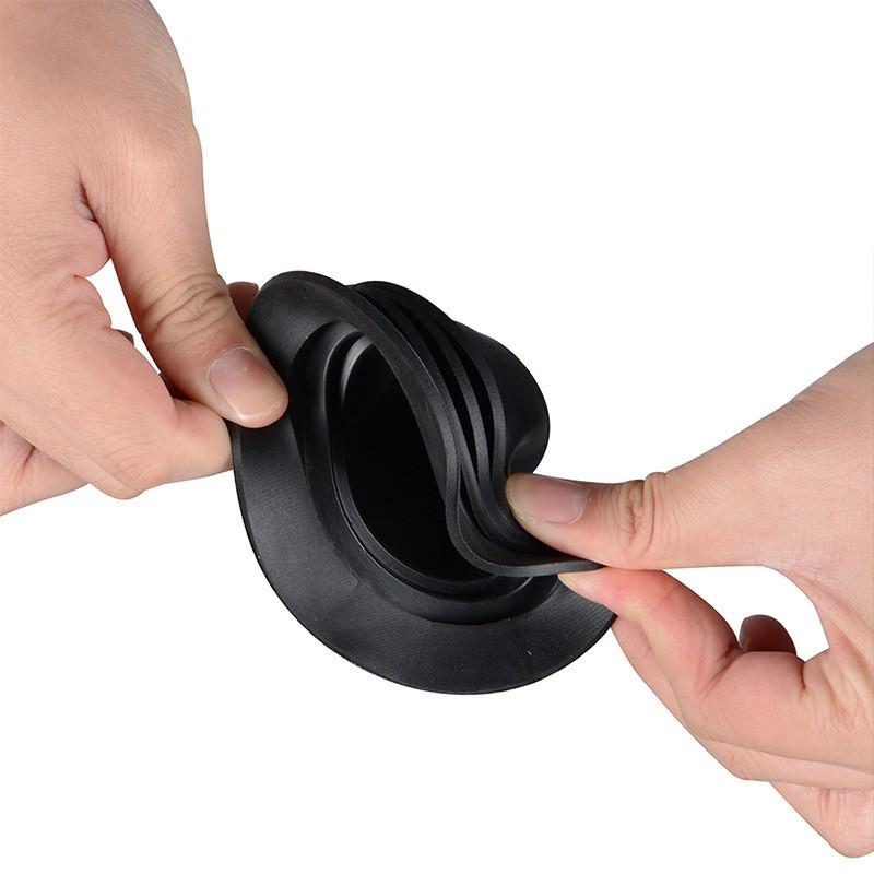 Universal LED Headlight Extended Dust Cover C6 - Small Hole for Single Lamp Copper Strip Style