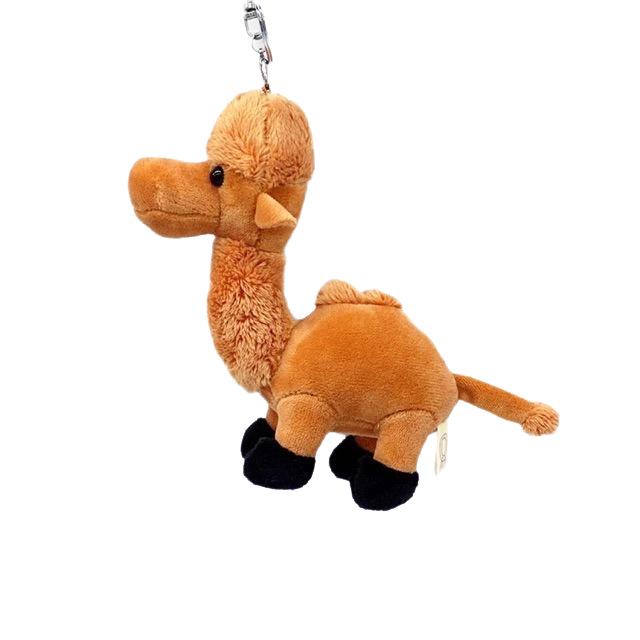 Plush Camel & Alpaca Keychain - Cartoon Animal Doll Pendant Gift