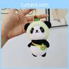 Adorable Plush Panda Keychain Avocado Short Plush Stuffed Animal Doll Bulk