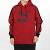 Puma Pinstripe Fleece-Lined Casual Hoodie Men Hoodie Red 530179-50