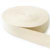 Nippon Chuko Cotton Thick Twill Tape (100% Cotton) Width 50mm X 50m Roll Ivory Color Handicraft Supplies Tape Twill Tape