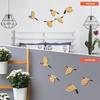 5pcs Home Decor Bird Wall Decor Wall Hanging Wooden Bird Ornaments Wooden Bird Wall Art  Garden