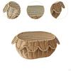 Плетеная корзина для хлеба, многофункциональная подставка для хранения закусок и печенья с крышкой