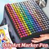 30/48 Colores Markers Brush Pens Set Painting Drawing Highlighter School Art Supplies for Artist Stationery Double Ended Markers