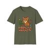 Unisex Softstyle T-Shirt Purrfectly Naughty Funny Christmas Cat Tree Holiday Tee