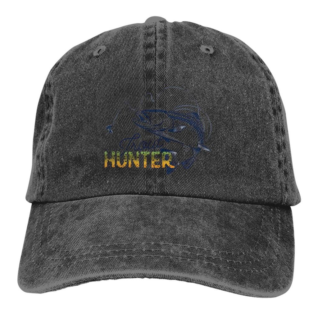Fly Fishing Trout Rainbow Hunter Fishing Lover Retro Baseball Hat Cotton Sun Protaction Caps Unisex Casual Golf Hats