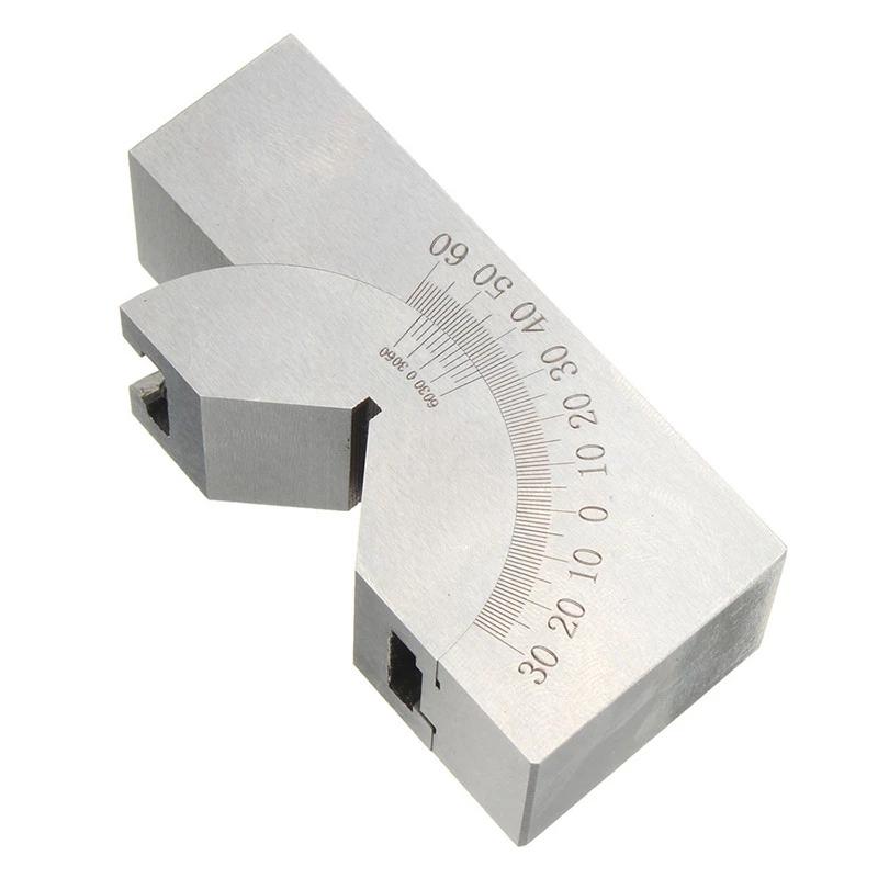 Precision Adjustable Angle V-Block Set AP25 AP30 AP46 0-60 Degree for Micro Milling Setup Workshop Calibration