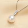 Ожерелье с подвеской из простого жемчужного серебра S999, женское, с особым интересным дизайном, с бриллиантовой цепочкой на ключицу, элегантное, высококачественное, изысканное ожерелье