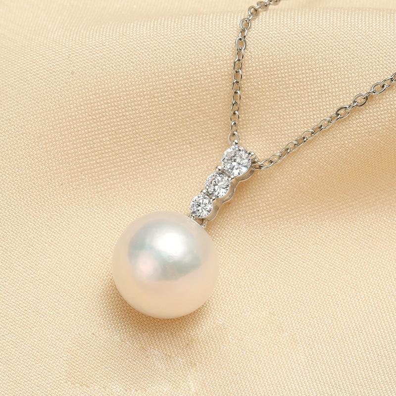 Ожерелье с подвеской из простого жемчужного серебра S999, женское, с особым интересным дизайном, с бриллиантовой цепочкой на ключицу, элегантное, высококачественное, изысканное ожерелье