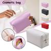 Leather Women's Square Portable Waterproof Travel Toiletry Storage Bag