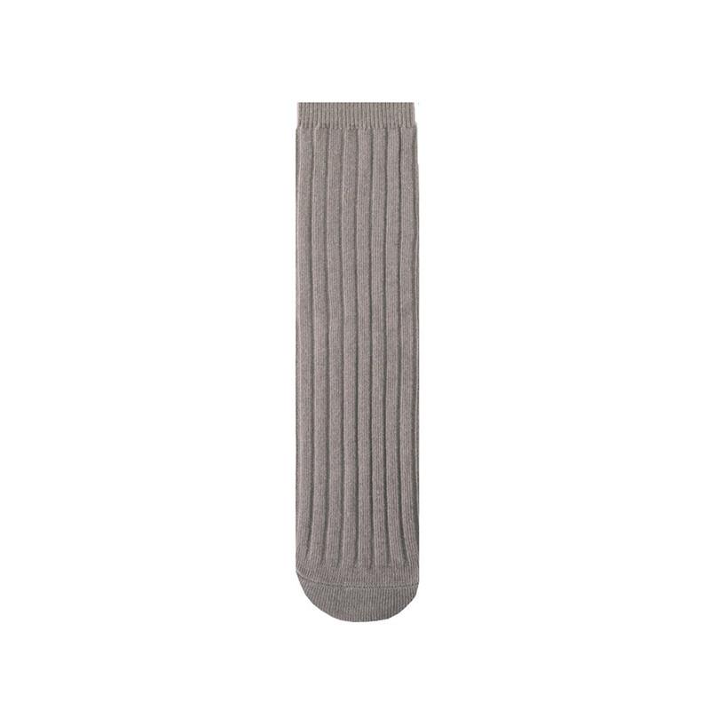 Soft Cotton Ribbed Knee High Socks for Baby Toddler Kids Breathable Solid Long Leg Warmers for Newborn Boys and Girls