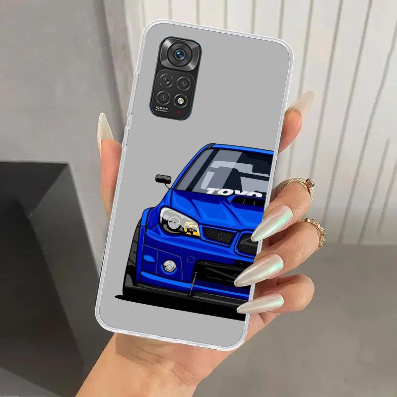 JDM Спортивные Автомобили Мужской Мужчины Чехол для Телефона для Xiaomi Redmi Note 15 14 14S 13 12S 12 Pro 11S 11 Plus 11T 11E 10S Мягкий Funda Печатный Корпус