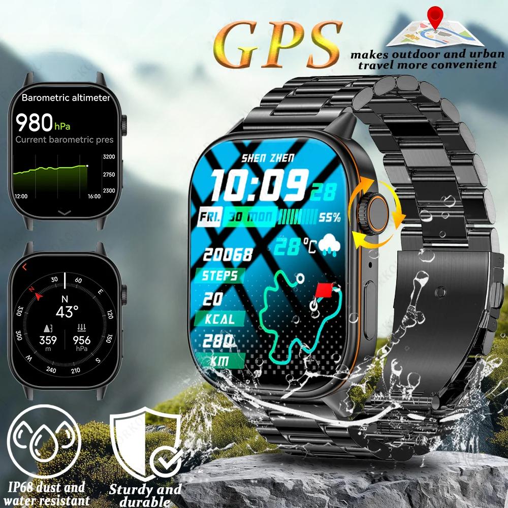 2025 Новые умные часы с GPS-позиционированием Легкие Модные Спортивные Компас Для улицы Взрослые Мужские Женские Умные часы Здоровье SOS Пожилые