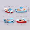 Home Aquarium Ornament Yacht Wooden Ship Micro Landscape Decor Boat Model Cake Decoration