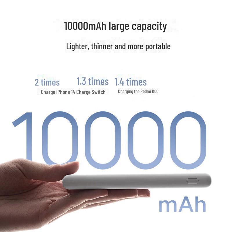 Xiaomi 10000mAh Type-C быстрая зарядка портативный внешний аккумулятор Lite версия