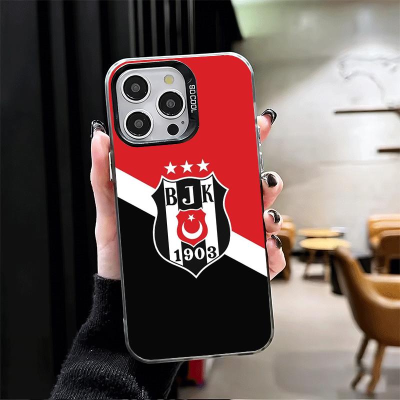 B-Бешикташ B-BJK Турция Ударопрочный чехол для телефона для iPhone 17 Air 16 16E 15 Pro Max 14 Plus 13 Mini 12 Задняя крышка Противоударный Funda