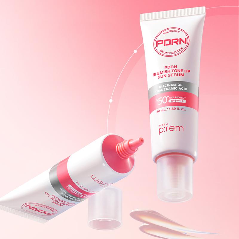 Make P:REM Солнцезащитная сыворотка PDRN для выравнивания тона кожи с пятнами SPF 50+ PA++++ 50 мл